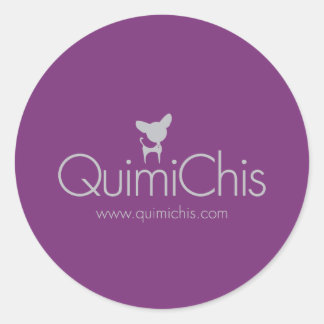 Quimichis logo classic round sticker