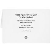 Quin Abbey Cards (Back Horizontal)