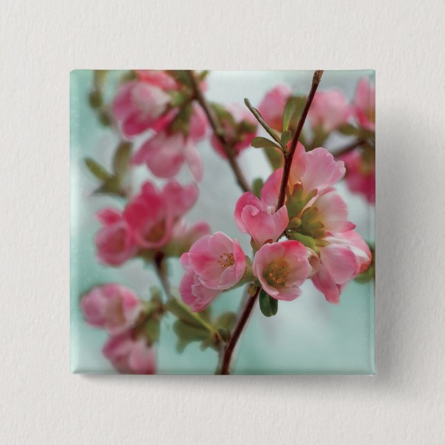 Quince Blossoms Button (Front)