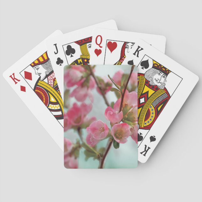 Quince Blossoms Poker Cards (Back)