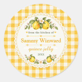 Quince Jelly Homemade Gift Label