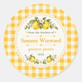 Quince Paste Homemade Gift Label