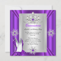 Quinceanera 15 Birthday Party Purple Heels