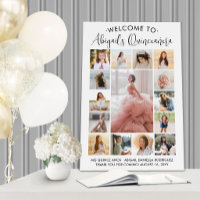 Quinceañera 15 Photo Collage Birthday Welcome