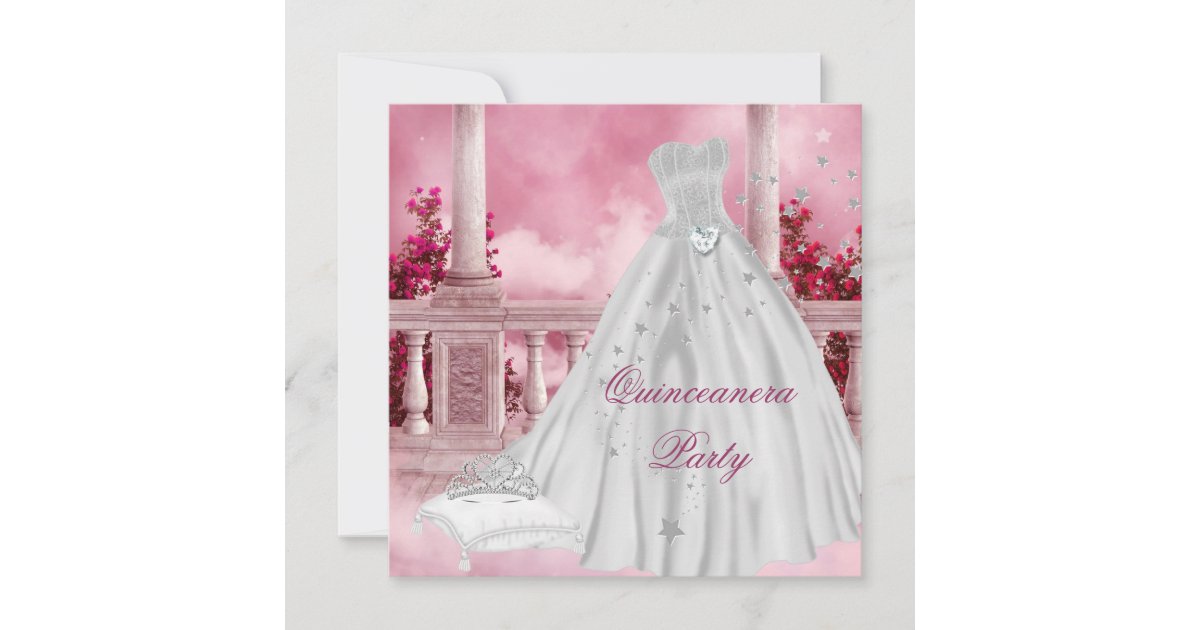 Tiara Quinceañera Invitation