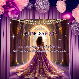 Quinceanera 15th Birthday Palace Magenta Gold Invitation
