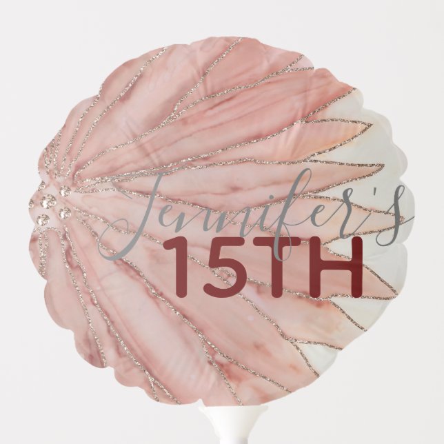 Quinceanera 15th Birthday Party Balloon (Front)