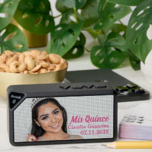 Quinceañera 15th Birthday Party Custom Photo Bluetooth Speaker