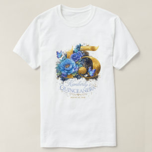 Quinceanera 15th Birthday Party Floral T-Shirt