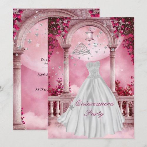 Quinceanera 15th Birthday Party Personalized Announcement