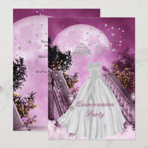 Quinceanera 15th Birthday Party Custom Invite