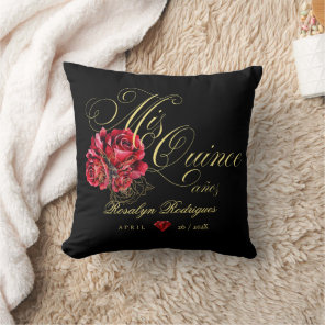 Quinceanera 15th Birthday Party Personalized Throw Pillow