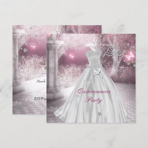 Quinceanera 15th Birthday Party Custom Invites