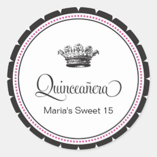 Quinceanera 15th Birthday Party Quince Sticker