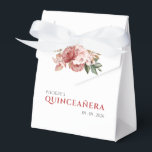 Quinceanera 15th Birthday Pink Floral Botanical Favor Boxes<br><div class="desc">Set of pink roses rustic floral favor boxed you can easily customize by clicking the "Personalize" button. Perfect for saying thank you to the guests who showed up to celebrate the special day with you</div>