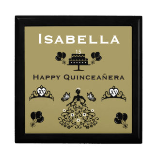 Quinceanera 15th Crown Party Gift Box