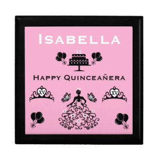 Quinceanera 15th Crown Party Gift Box