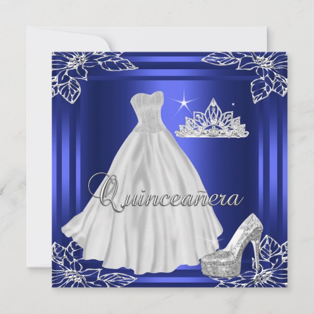 Quinceanera 15th Elite Elegant Birthday Party Invitation (Front)