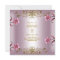 Quinceanera 15th Pink Flowers Gold Tiara
