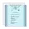 Quinceanera 15th Teal Blue White Faux Diamond