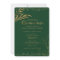 Quinceanera and Mass Elegant Green and Gold Leaf
