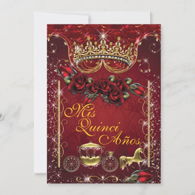 Quinceañera and Sweet 16 Party Invitations (Front)