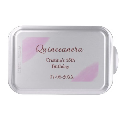 Quinceanera anos 15th birthday add name texture ye cake pan