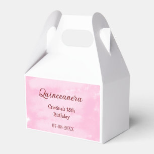 Quinceanera anos 15th birthday add name texture ye favor boxes