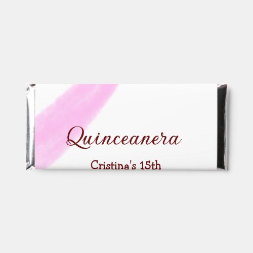 Quinceanera anos 15th birthday add name texture ye hershey bar favors