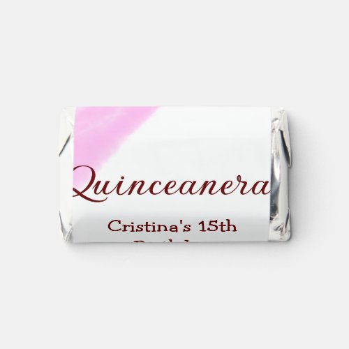 Quinceanera anos 15th birthday add name texture ye hersheys miniatures