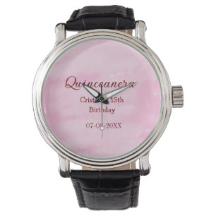 Quinceanera anos 15th birthday add name texture ye watch