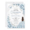 Quinceanera Baby Blue Dress Silver Floral