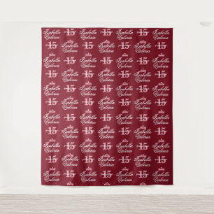 Quinceanera Backdrop Step and Repeat