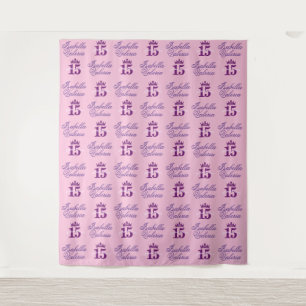 Quinceanera Backdrop Step and Repeat
