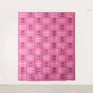 Quinceanera Backdrop Step and Repeat