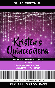 vip pass invitations zazzle