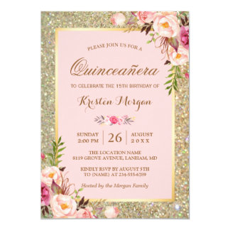 Flower Quinceanera Invitations 5