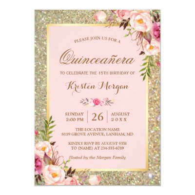 quinceanero invitations