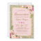 Quinceanera Birthday | Pink Floral Gold Glitters