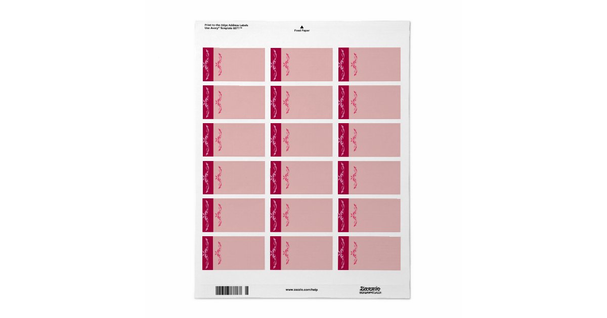 Quinceanera Blank Address Labels | Zazzle