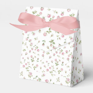Quinceanera Blush Pink Rose Birthday Favor Boxes