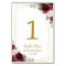 Quinceañera Burgundy Blush Floral Gold Butterflies