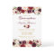 Quinceanera Burgundy Floral Gold Photo