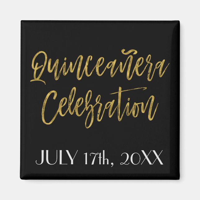 Quinceanera Celebration Save the Date Magnet (Front)