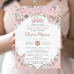Quinceañera Cherry Blossoms Rose Gold Butterflies Invitation<br><div class="desc">Personalize this pretty cherry blossoms Quinceañera / Sweet 16 birthday invitation easily and quickly. Simply click the customize it further button to edit the texts, change fonts and fonts colors. Featuring beautiful watercolor cherry blossoms flowers, rose gold butterflies and a rose gold princess crown. Matching items available in store. (c)...</div>