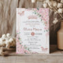 Quinceañera Cherry Blossoms Rose Gold Butterflies  Invitation