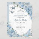 Quinceañera Cinderella Princess Baby Blue Floral