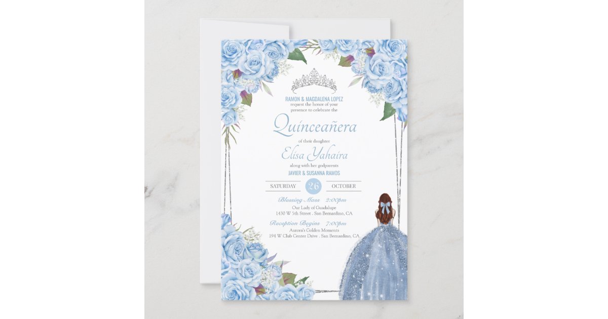 Quinceanera Cinderella Princess Birthday Invitation | Zazzle
