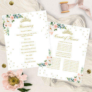 Quinceañera Court of Honor And Timeline Itinerary