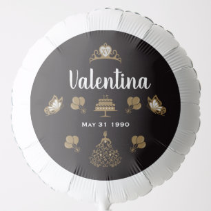 Quinceanera Crown Party Balloon